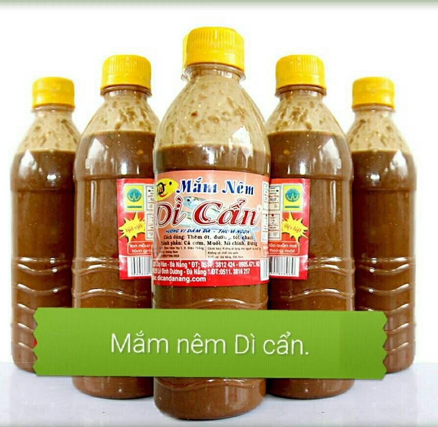 Combo 5 chai mắm nêm Dì Cẩn Đà Nẵng chợ Hàn