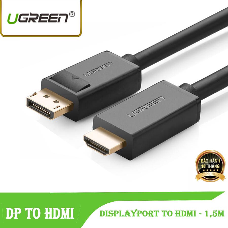Dây cáp chuyển đổi displayport sang vga hỗ trợ độ phân giải 1920 x 1200 dài 1.5m ugreen 10239