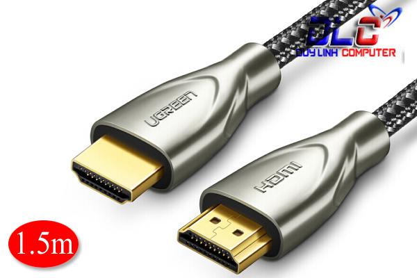 Cáp hdmi 2.0 hỗ trợ 4k carbon dài 1,5m ugreen 50107