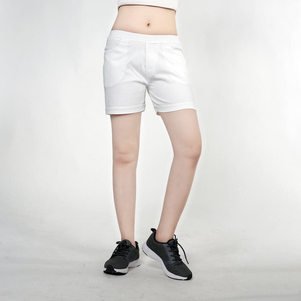 [HCM]Quần short kaki nữ co giản cao cấp hàn quốc (màu trắng)