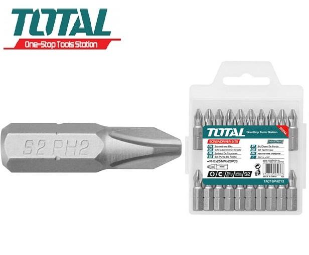 Total - tac16ph223 bộ mũi vít bake 10 chi tiết