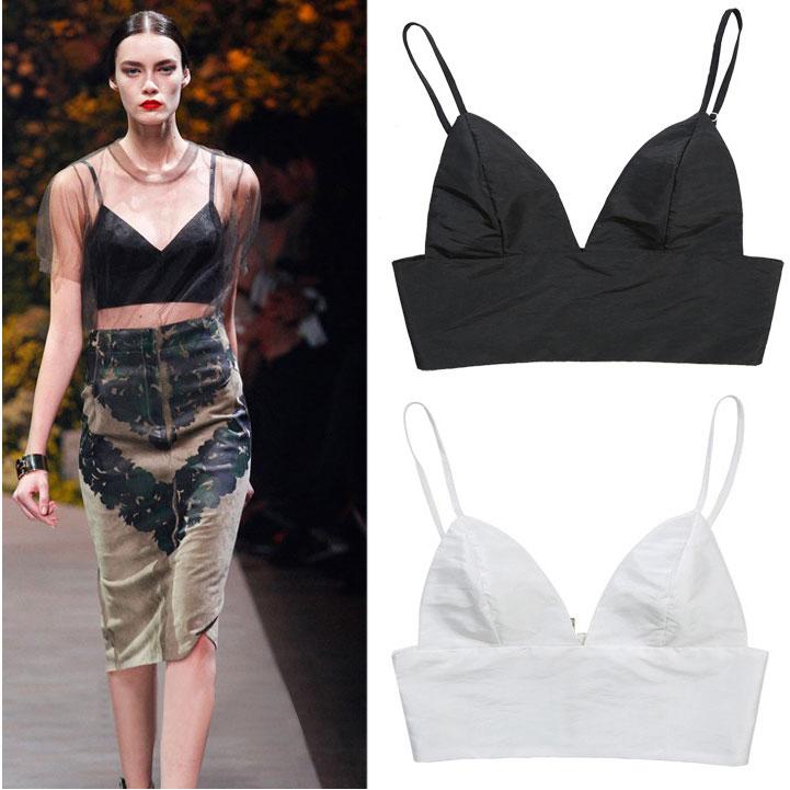 Bra satin, áo lót dài vải phi bóng bhl1473