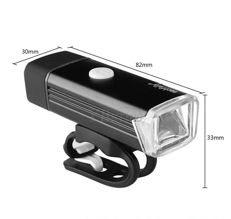 Đèn pha sạc usb Machfally Đen