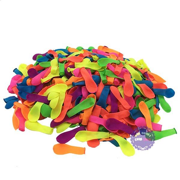 Bong bóng ném nước tròn trơn đủ màu 10 cm - 500 Cái/1 Bịch - ĐỒ CHƠI CHỢ LỚN