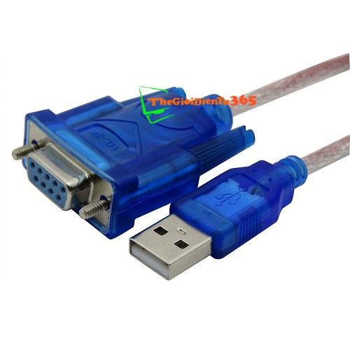 Cáp chuyển usb sang rs232 cổng com cái 9 chân hl340