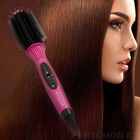 Lược điện nova 8810 uốn tóc, sấy tóc
