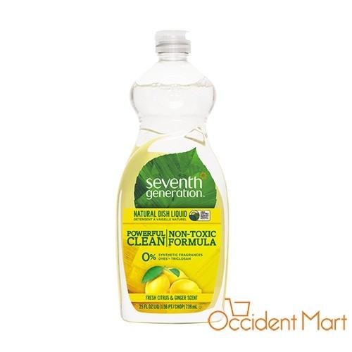 Rửa bát hữu cơ hương chanh & gừng Seventh Generation 739ml