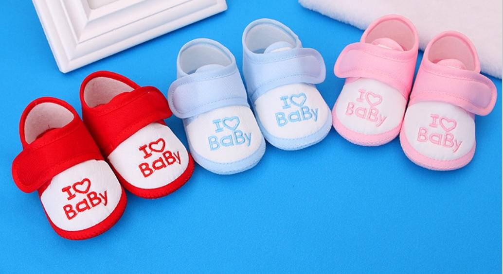 Giày tập đi vải mềm cho bé 0-1 tuổi, chân dài 11-12cm