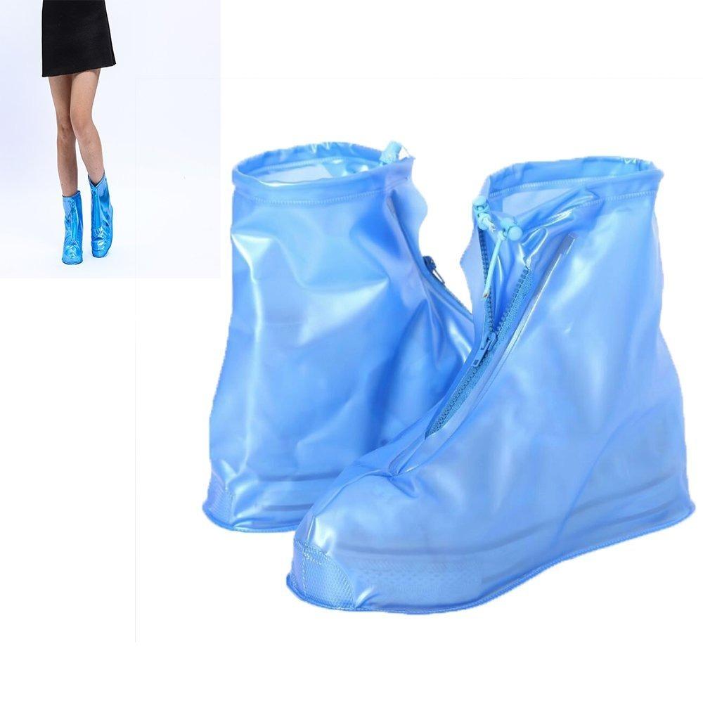 Bao giày đi mưa - áo mưa bọc giày dép thời trang bằng cao su – 100% khô ráo dù mưa bão màu xanh
