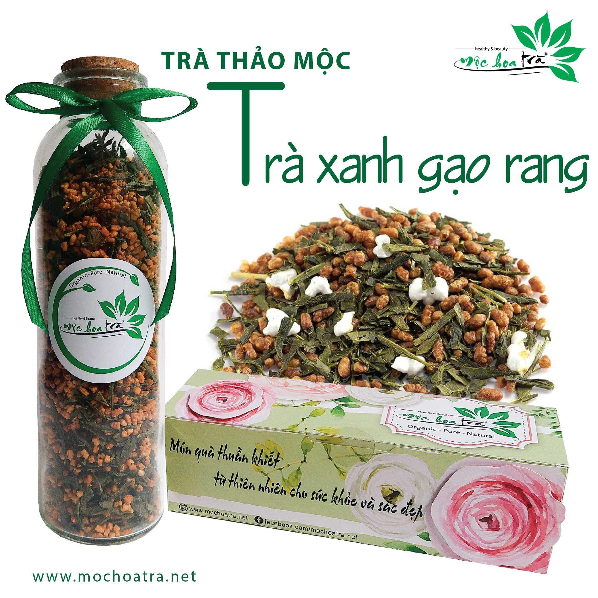 Trà xanh gạo lứt nhật bản - mộc hoa trà