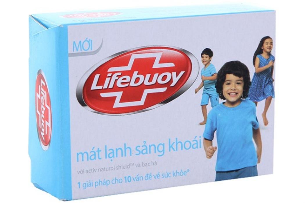 Combo 10 cục  Xà bông cục Lifebuoy Mát lạnh sảng khoái hộp 90g Xanh