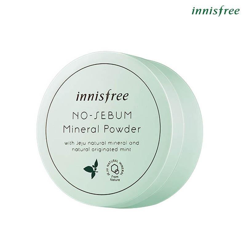 Phấn phủ kiềm dầu dạng bột khoáng Innisfree No-sebum Mineral Powder 5g