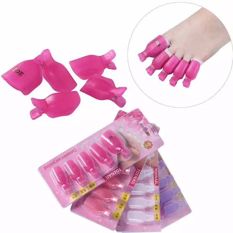 Kep chân ủ móng tháo gel , Ủ tháo móng chân (10 cái)