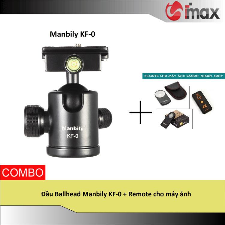 Đầu Ballhead Manbily KF-0 + Remote cho máy ảnh