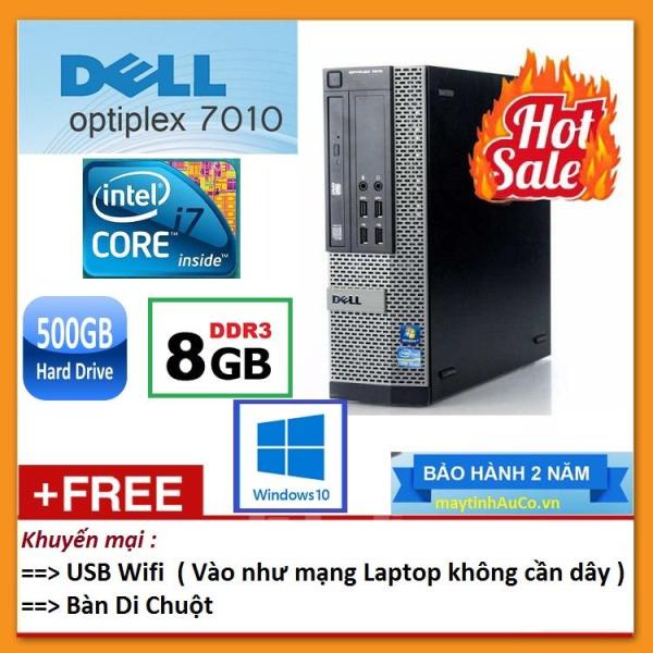 Thùng Dell optiplex 7010 ( Core i7 2600 / 8G / 500G ), Tặng USB Wifi , Bàn di chuột - Bảo hành 24 tháng - Hàng Nhập Khẩu