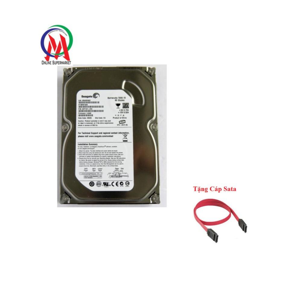 Ổ cứng máy pc 80gb seagate tặng kèm cáp sata