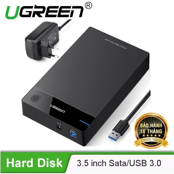 Vỏ Hộp đựng ổ cứng 3.5 inch Sata/USB 3.0 hỗ trợ 10TB UGREEN 50422 -  Hãng phân phối chính thức