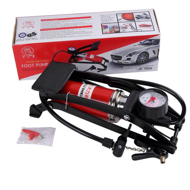 Bơm hơi đạp chân mini cho ÔTÔ , xe máy, bơm bóng đa năng và tiện dụng
