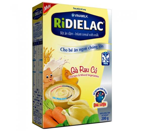 Bột ăn dặm gà rau củ ridielac 200g
