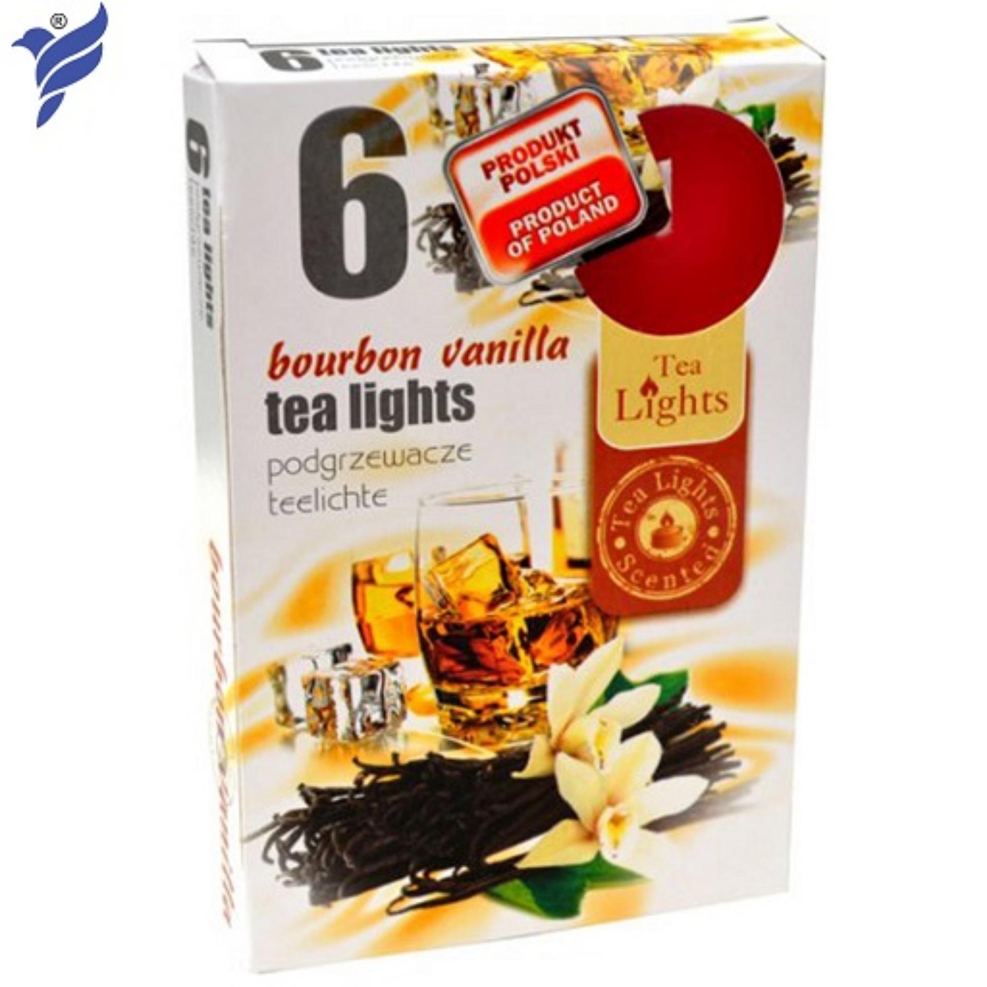 Hộp 6 nến thơm Tea lights Admit Bourbon vanilla ADM8132