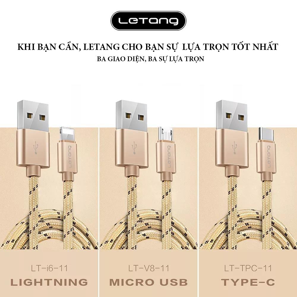 Cáp sạc nhanh chuẩn type-c letang lt-11 cho samsung, android - hãng phân phối chính thức