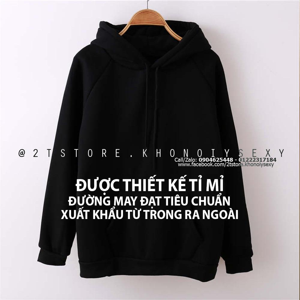 2T STORE ÁO KHOÁC HOODIE NỈ CÓ NÓN TRƠN GIỚI THIỆU 2TAKN37001-1.jpg