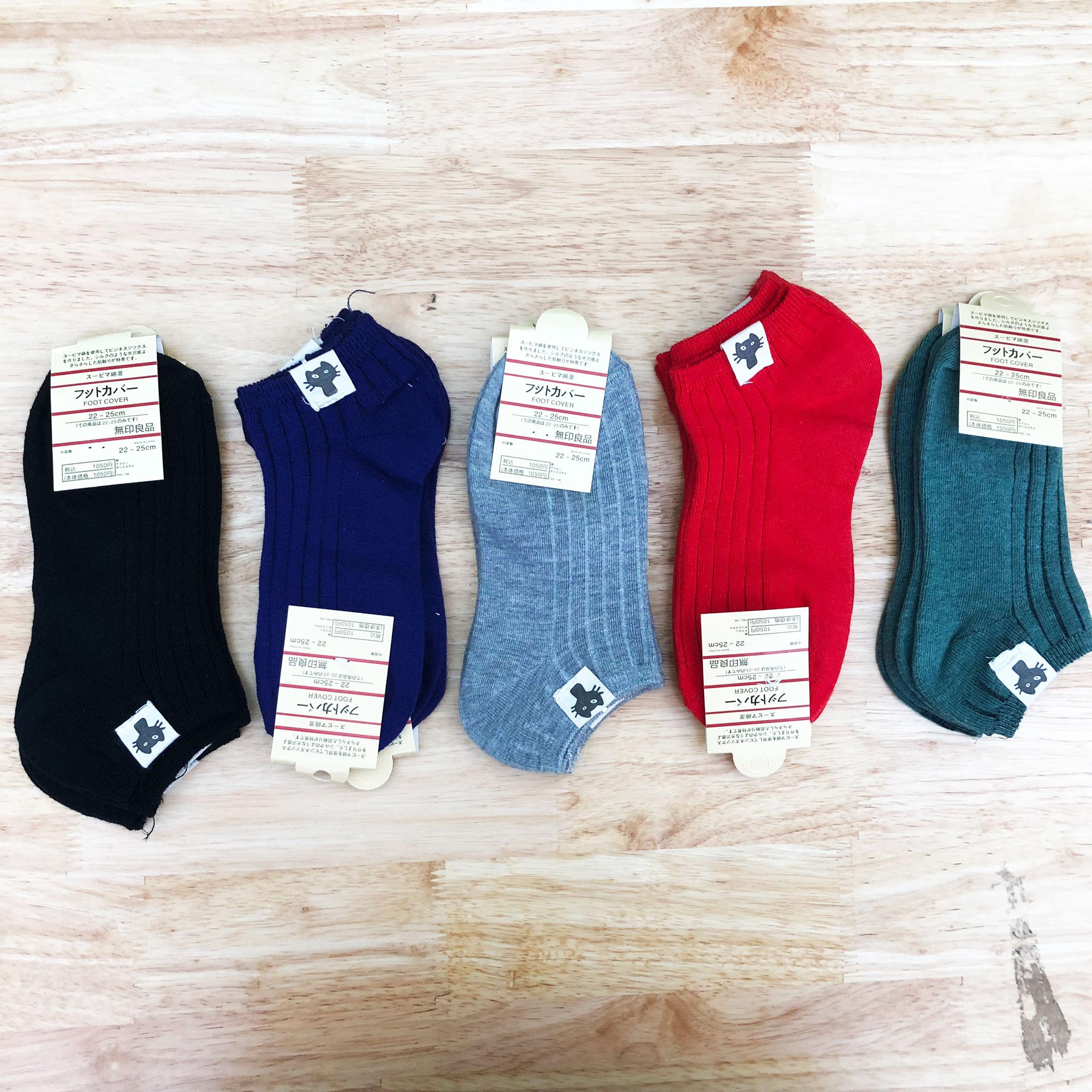 Vớ nữ cổ ngắn foot cover 5 đôi nhiều màu cao cấp gdmai541