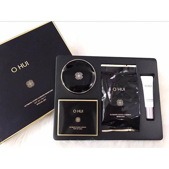 Set Phấn nước Ohui ultimate cover cushion moisture SPF50+/PA+++- Bản limited