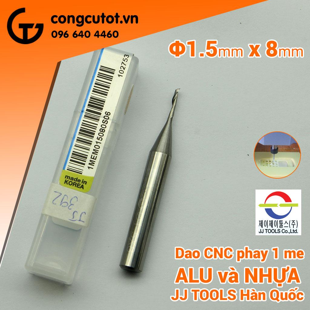 Mũi phay alu và nhựa 1 me jj tools 1mem015080s06