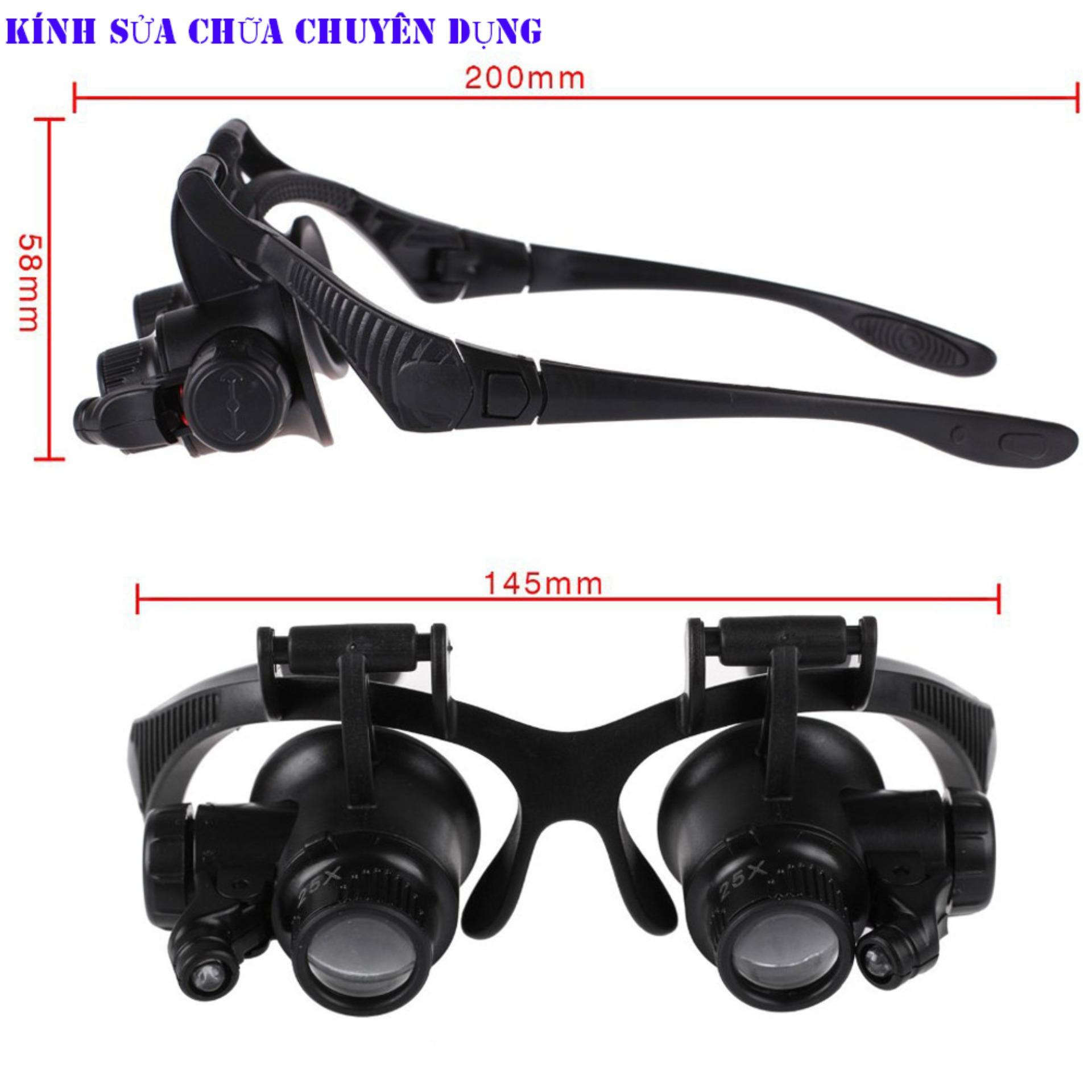 Kinh lup sua dong ho , Kính lúp thợ sửa đồng hồ- Kính lúp đeo mắt cao cấp ống kính quang học, độ phóng đại cao M68 - Bh uy tín 1 đổi 1 bởi Smart Buy