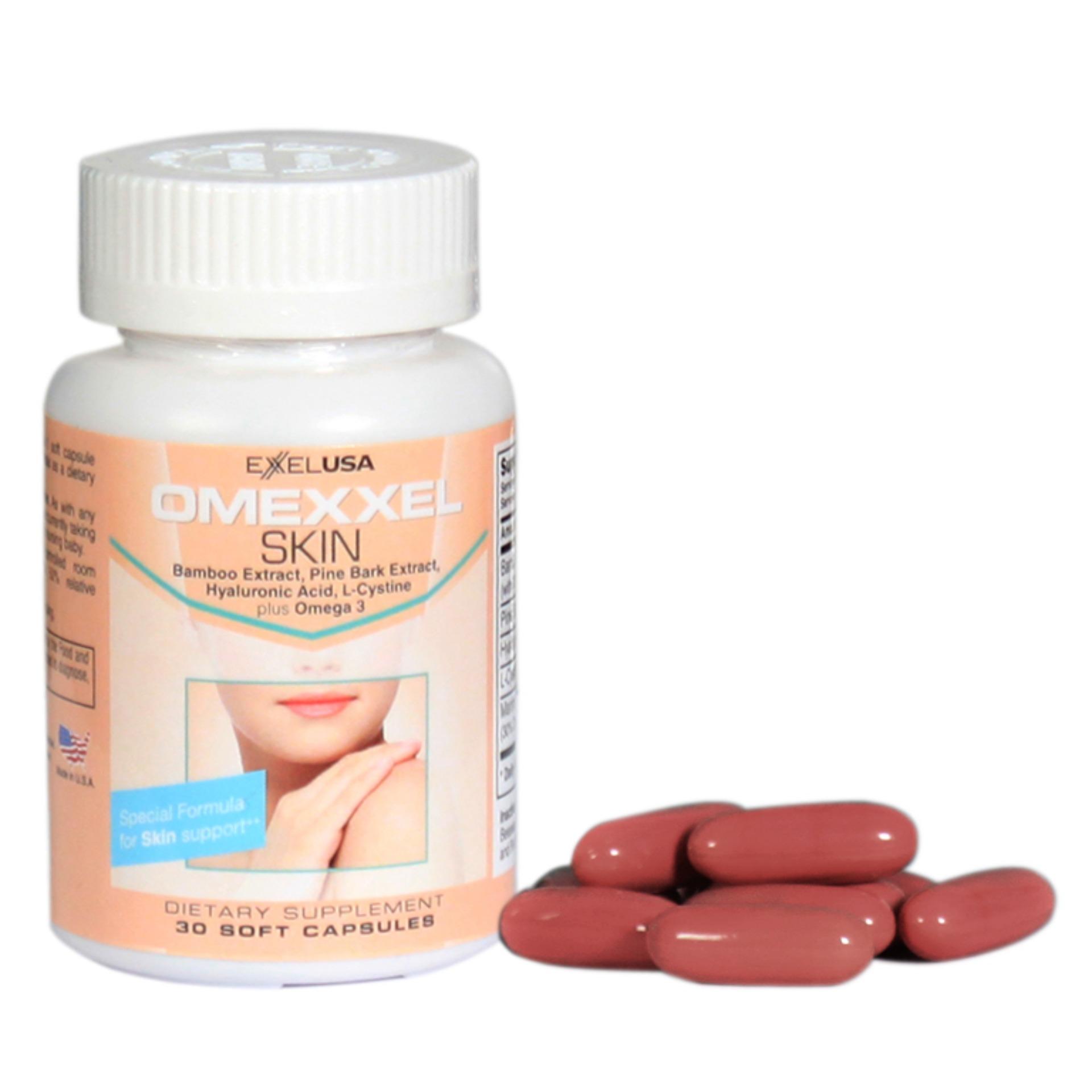 [HCM]Viên Uống Đẹp Da Giảm Thâm Nám Omexxel Skin (Lọ 30 Viên) - Chính Hãng Hoa Kỳ