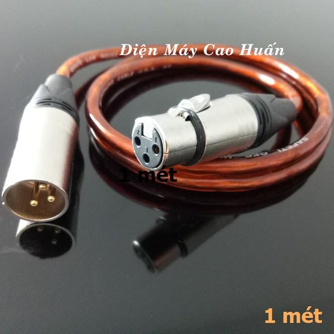 Dây micro thu âm - xlr đực ra xlr cái 1m / 1.5m / 2m / 3m / 5m / 7m / 10m