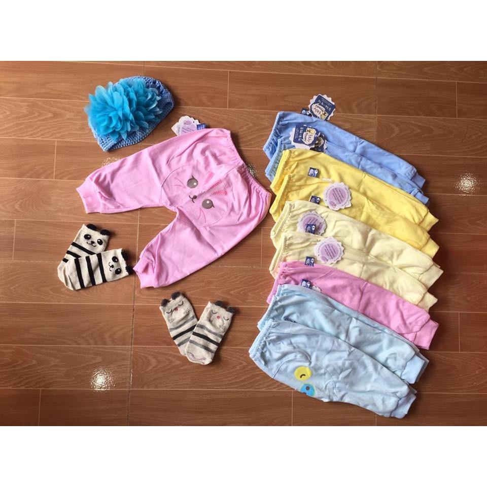 Bộ 2 quần cho bé sơ sinh màu in BABY MOMMY