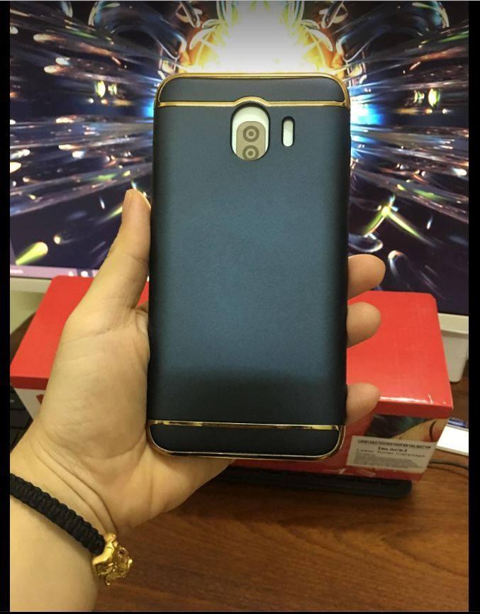Ốp lưng 3 mảnh cho Samsung Galaxy J4 2018 Tặng kính cường lực