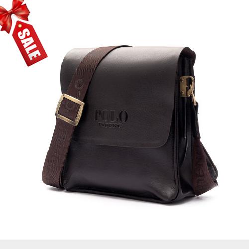 [HCM]Túi đeo chéo Nam da bò cao cấp POLO VIDENG  HM18-VI25 Hàng mịn