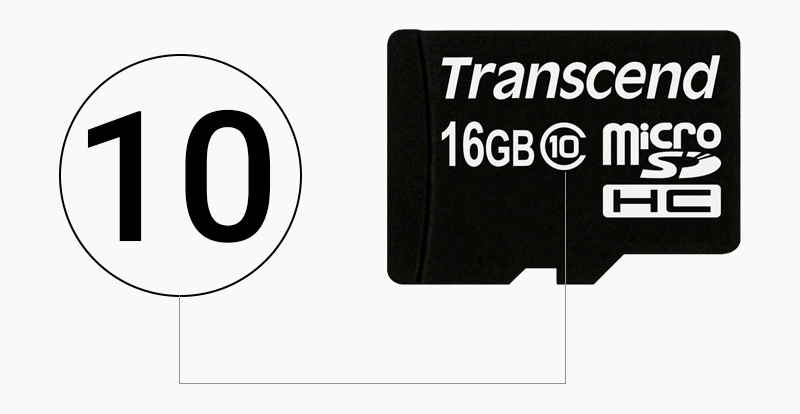 Thẻ nhớ 16GB MicroSD class 10 - Class 10 biểu thị cho tốc độ của thẻ nhớ