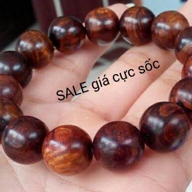 Vòng tay gỗ sưa đỏ thiên nhiên 14ly Vòng tay phong thủy gỗ sưa tự nhiên