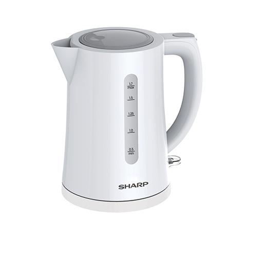 Bình đun siêu tốc sharp 1.7 lít - 2200w - ekj-17vp-wh