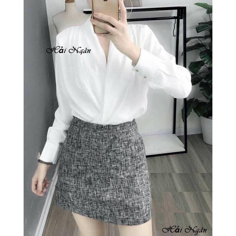 CHÂN VÁY DẠ KIM SA, ẤM ÁP, NHIỀU SIZE, CÓ QUẦN TRONG