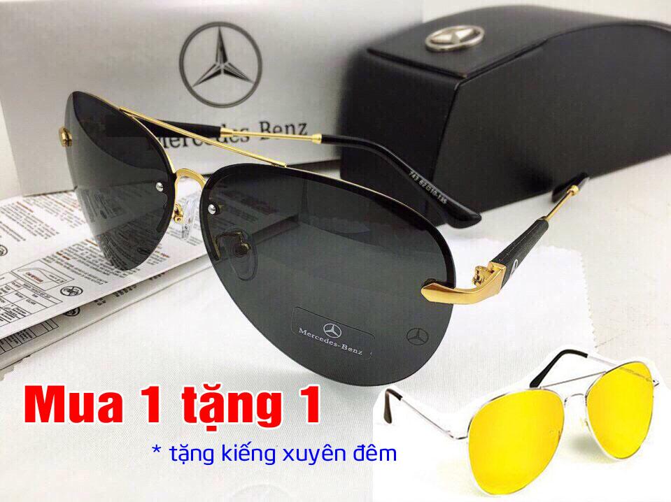 Mắt kinh thời trang nam nữ cao cấp- Mercedes-benz+tặng kính nhìn xuyên đêm