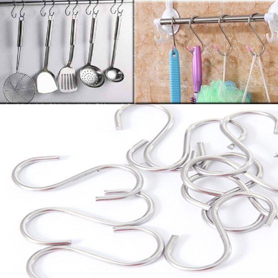 Bộ 10 móc treo inox đa năng 10cm tiện dụng