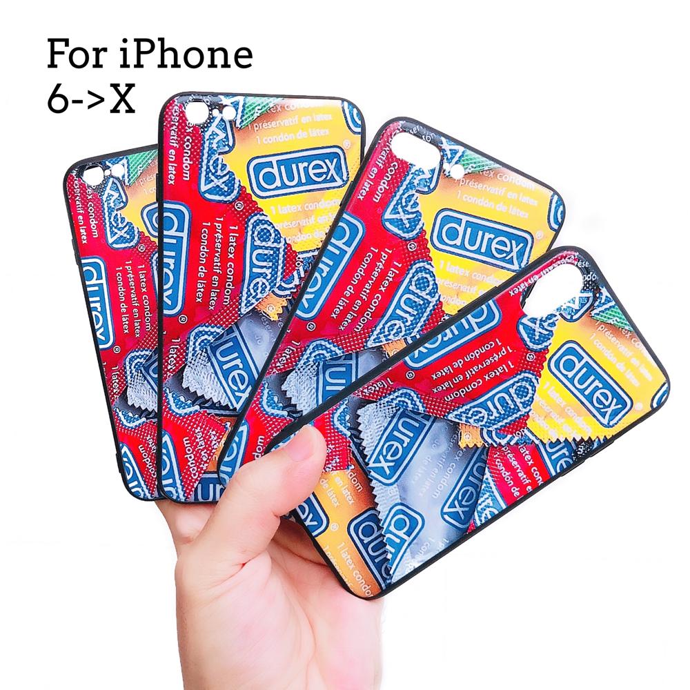 Ốp in 3d "bcs durex" cho iphone 6 / 6s