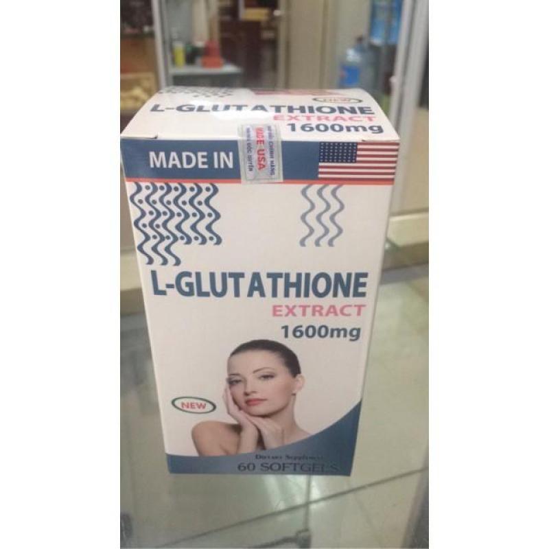 L-Glutathione extract 1600mg trắng da nhập khẩu