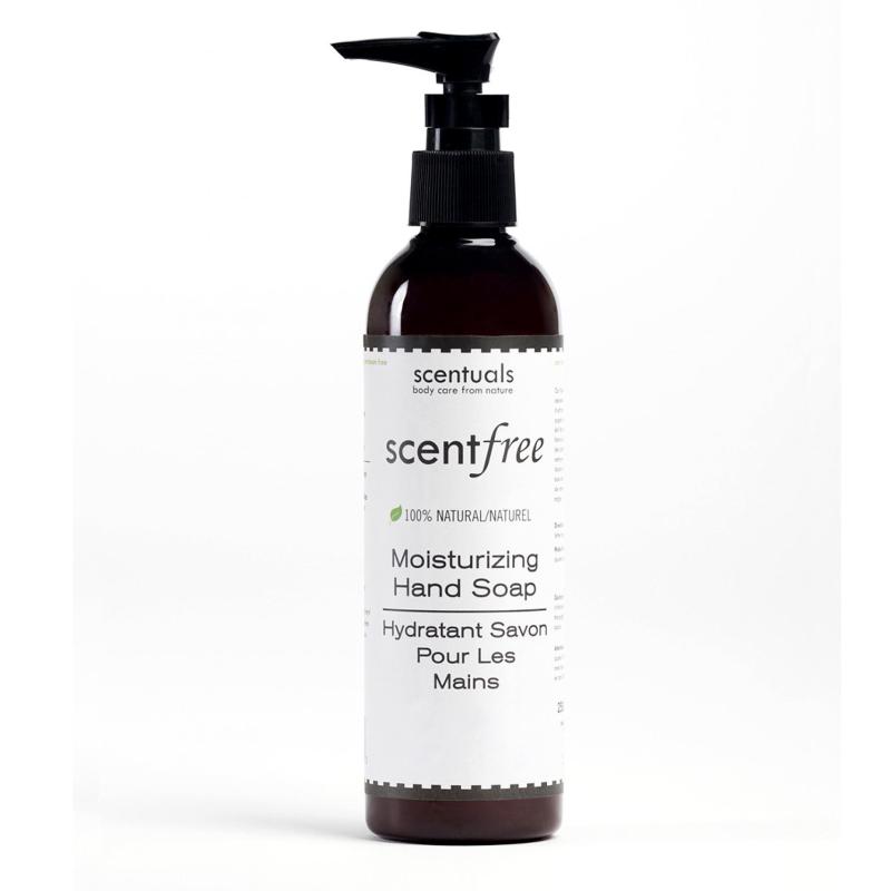 Nước rửa tay dưỡng ẩm không mùi Scentuals body care from nature Scentfree 100% Natural Moisturizing Liquid Hand Soap 250ml (trắng),