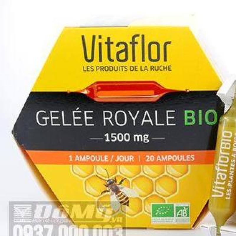 Sữa ong chúa Vitaflor Gelee Royale Bio 1500mg 20 ống của Pháp nhập khẩu