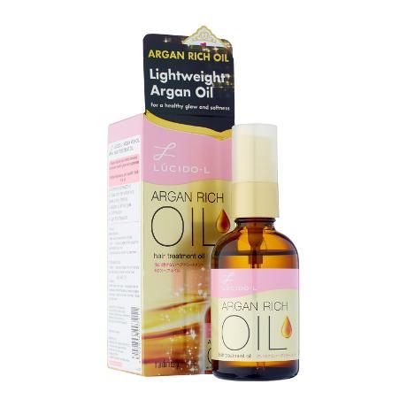 [CHÍNH HÃNG] Dầu Dưỡng Tóc Lucido-L Argan Chống Nắng Dành Cho Tóc Xơ Cứng Nhật Bản - 60ml - Lucido-L Argan Rich Oil - Màu Hồng - TITIAN
