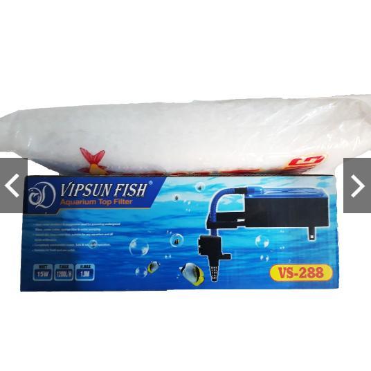[HCM]Máy Bơm Lọc Nước Hồ Cá VS-288 & Bông Lọc - Bộ Bơm Lọc Nước Bể Cá Vipsun