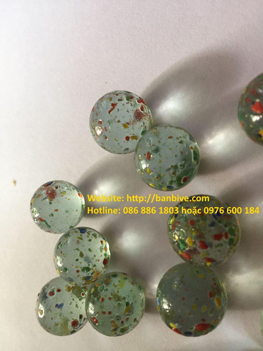 Bi ve - bộ 50 viên bi thủy tinh đa sắc