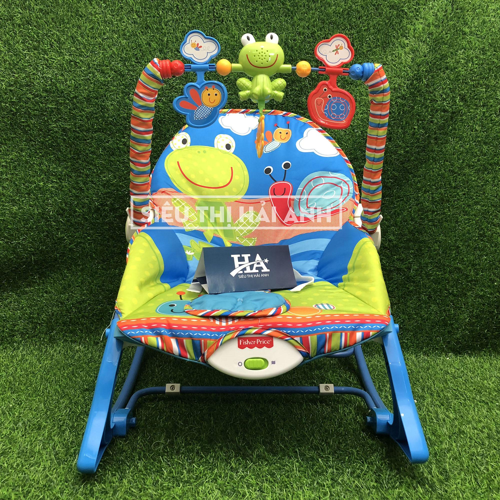 [KÈM ẢNH THẬT] Ghế rung Fisher Price cao cấp cho bé yêu, đẹp y hình - GDTRONGL194