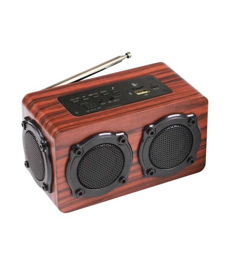 Loa gỗ bluetooth super bass hifi stereo speaker pkcb-02 pf45